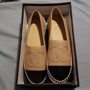 Chanel Apricot Espadrille
